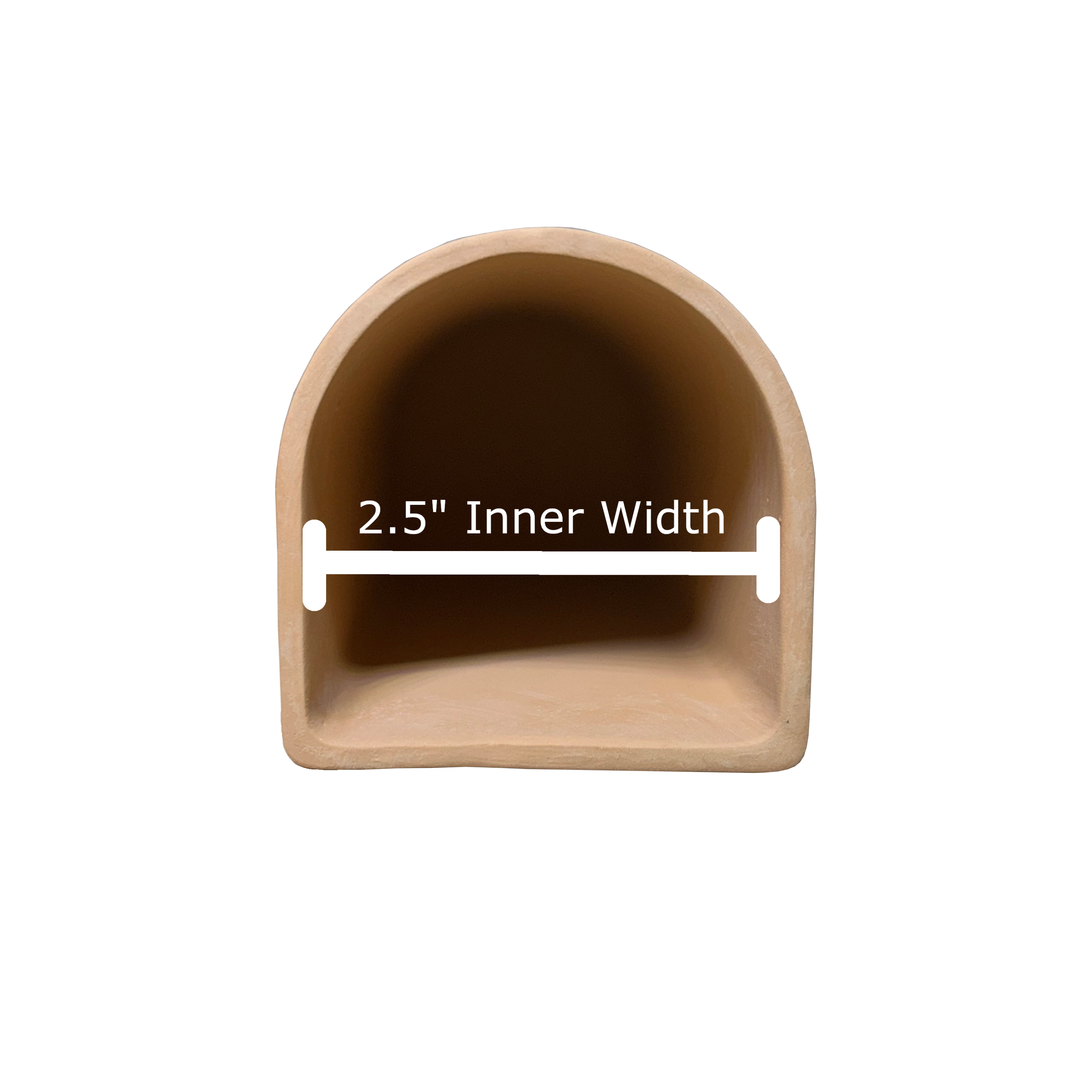 D - Shaped Cave 2.5" Inner width x 6" Total length