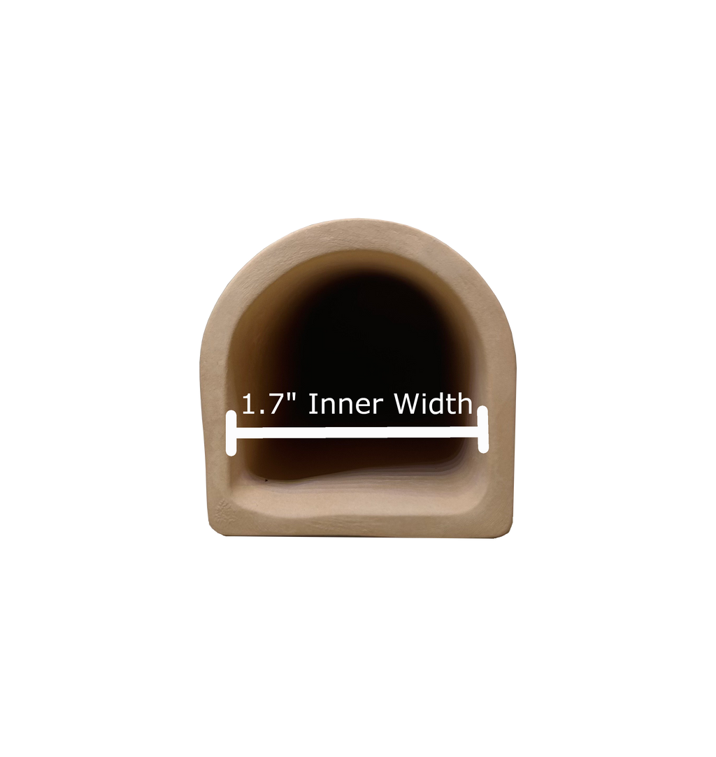 D - Shaped Cave 1.7" Inner width x 5.5" Total length