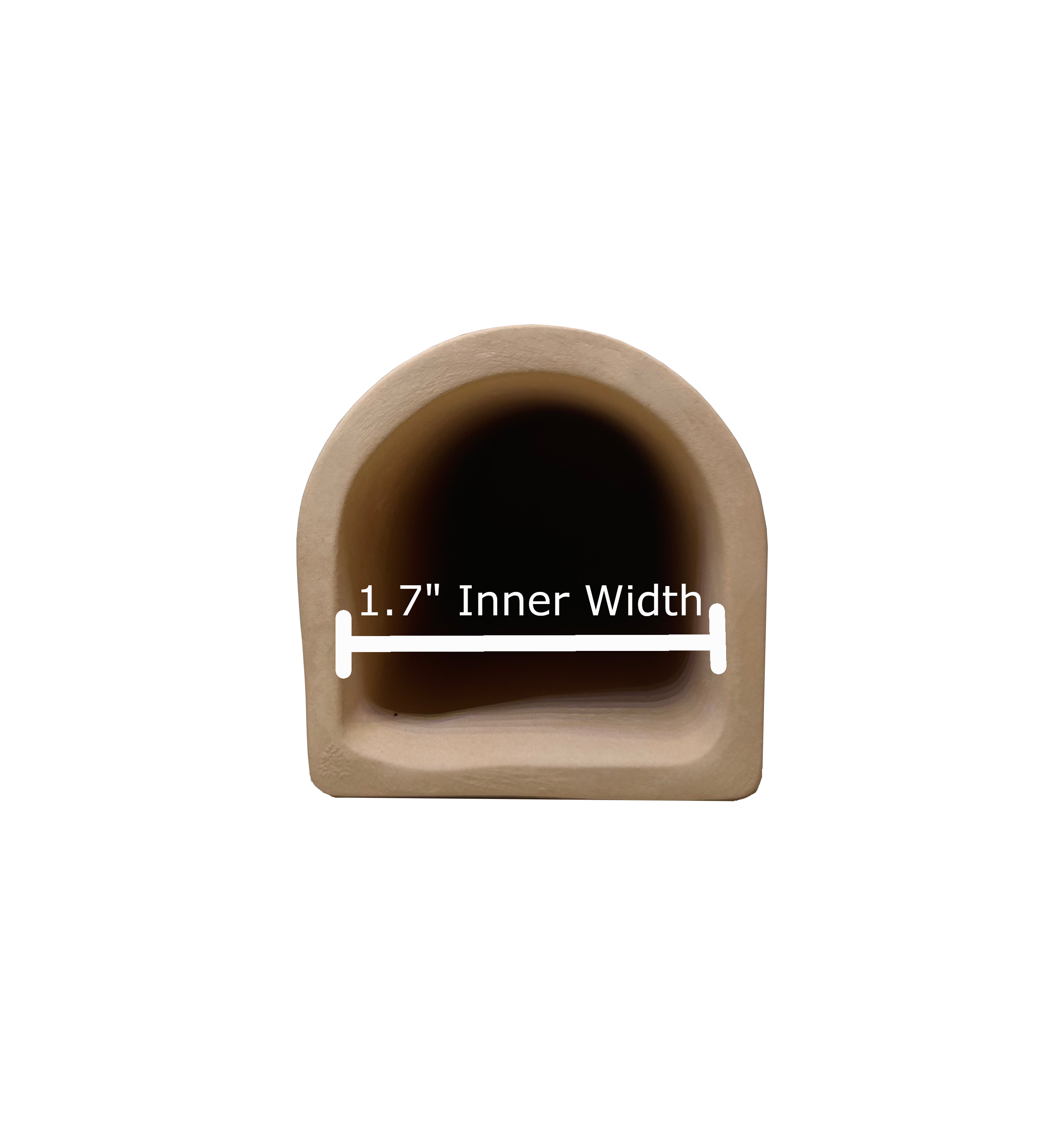 D - Shaped Cave 1.7" Inner width x 5.5" Total length