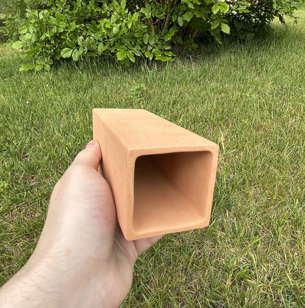 Square Pleco Cave 1.8" Inner width x 5.5" Total length