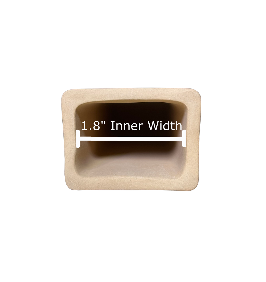 Rectangle Cave 1.8" Inner width x 5.5" Total length